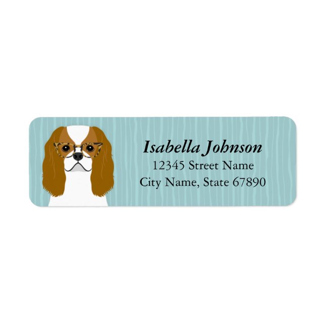 Cavalier King Charles Spaniel Return Address Label (Front)