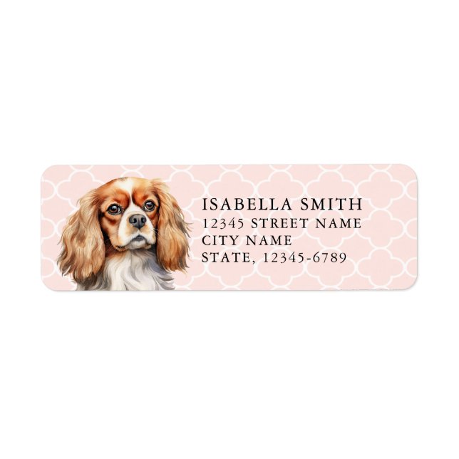 Cavalier King Charles Spaniel Return Address Label (Front)