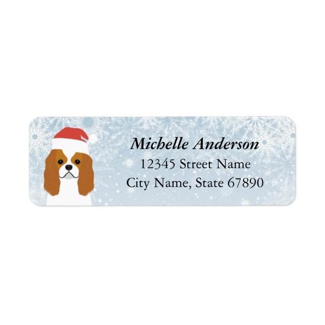 Cavalier King Charles Spaniel Return Address Label (Front)