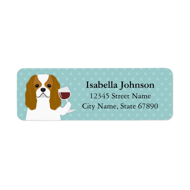 Cavalier King Charles Spaniel Return Address Label (Front)