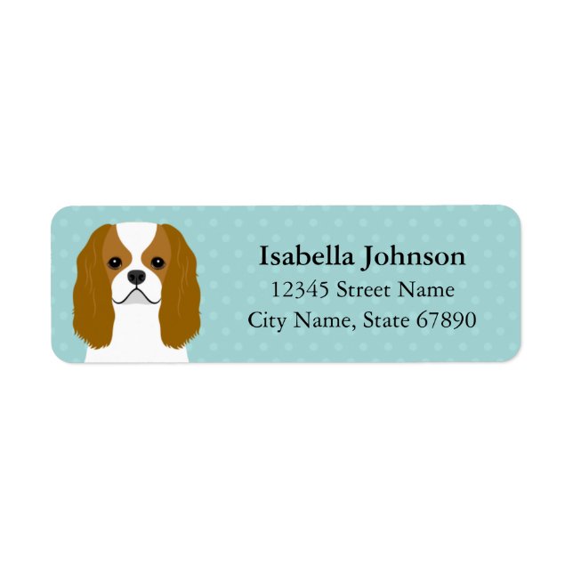 Cavalier King Charles Spaniel Return Address Label (Front)