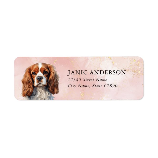 Cavalier King Charles Spaniel Return Address Label (Front)