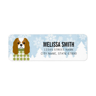 Cavalier King Charles Spaniel Return Address Label