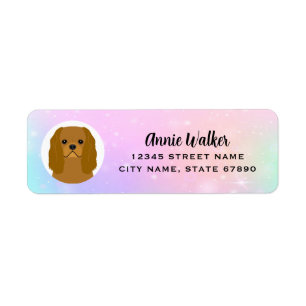Cavalier King Charles Spaniel Return Address Label