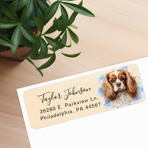 Cavalier King Charles Spaniel Return Address Label