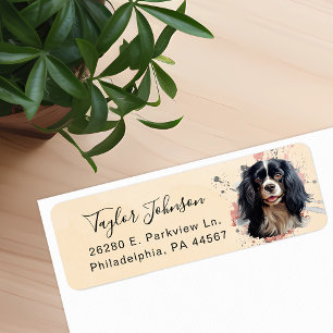 Cavalier King Charles Spaniel Return Address Label