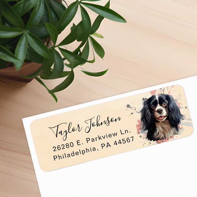 Cavalier King Charles Spaniel Return Address Label (Creator Uploaded)