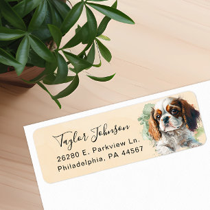 Cavalier King Charles Spaniel Return Address Label