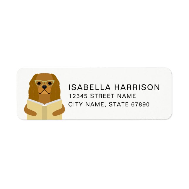 Cavalier King Charles Spaniel Return Address Label (Front)
