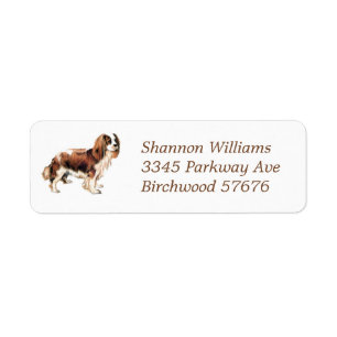 Cavalier King Charles Spaniel Return Address Label