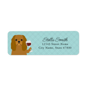 Cavalier King Charles Spaniel Return Address Label