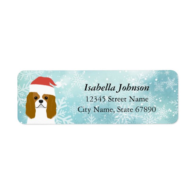 Cavalier King Charles Spaniel Return Address Label (Front)
