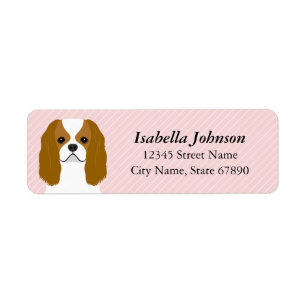 Cavalier King Charles Spaniel Return Address Label