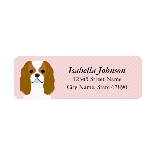 Cavalier King Charles Spaniel Return Address Label (Front)