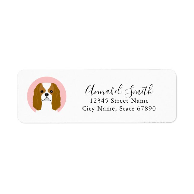 Cavalier King Charles Spaniel Return Address Label (Front)