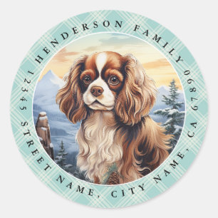 Cavalier King Charles Spaniel Round Stickers
