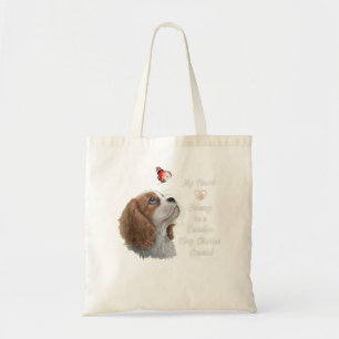 Cavalier King Charles Spaniel Shirt, dog mom, dad  Tote Bag