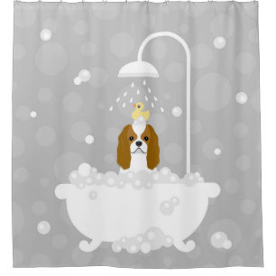 Cavalier King Charles Spaniel Shower Curtain