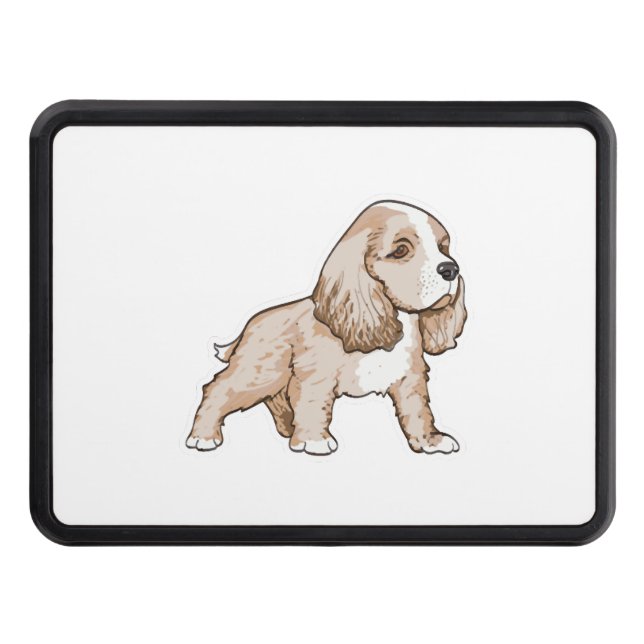Cavalier King Charles Spaniel Trailer Hitch Cover (Front)