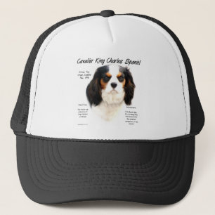 Cavalier King Charles Spaniel (tricolor) History Trucker Hat