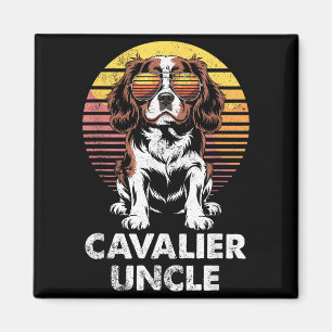 Cavalier King Charles Spaniel Uncle Vintage Dog Ow Magnet