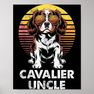 Cavalier King Charles Spaniel Uncle Vintage Dog Ow Poster