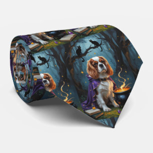 Cavalier King Charles Spaniel Whimsical Halloween Tie