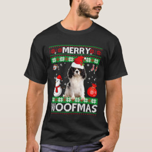 Cavalier King Charles Spaniel Woofmas Christmas T-Shirt