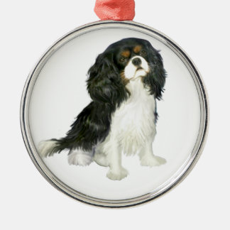 Cavalier King Charles - Tri Coloured Metal Ornament