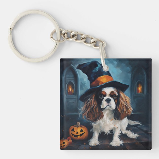 Cavalier King Citrouilles Halloween effrayant (Devant)