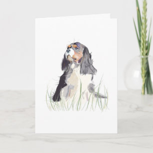 Cavalier King Cute Thank You Card