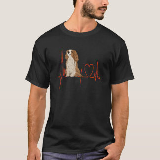 Cavalier King Dog Heartbeat EKG My Dogs Are My Car T-Shirt