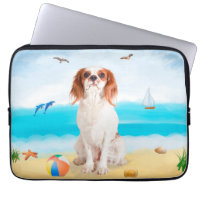 Cavalier King Dog on Beach