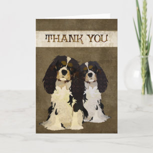 Cavalier King Dogs Thank You Card