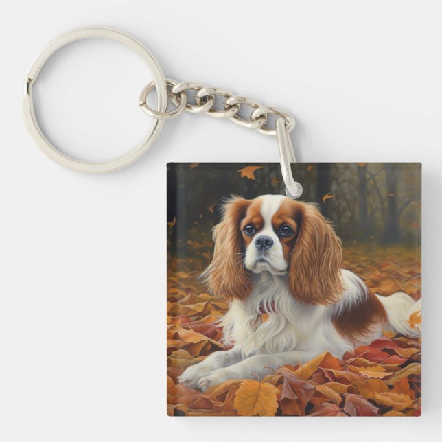 Cavalier King en automne Feuilles automne Inspirat (Devant)
