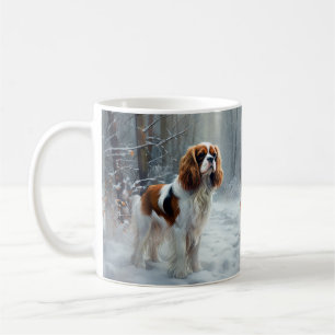 Cavalier King Let It Snow Christmas Brushed Coffee Mug