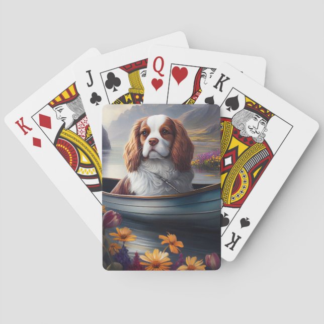 Cavalier King on a Paddle: A Scenic Adventure Playing Cards (Back)