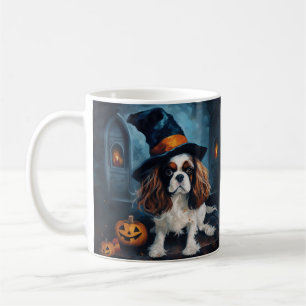 Cavalier King Pumpkins Halloween Scary Coffee Mug