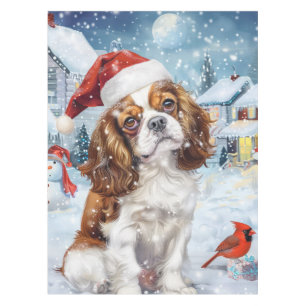 Cavalier King Winter Wonderland Christmas Joy Tablecloth