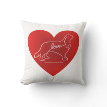 Cavalier Love Throw Pillow