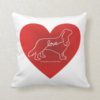 Cavalier Love Throw Pillow