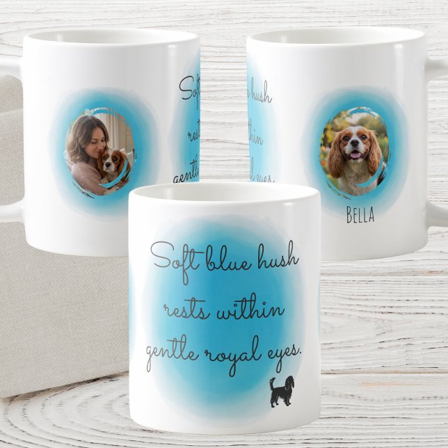 Cavalier Pastel Blue Mug with Custom Photos (Creator Uploaded)