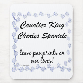 Cavalier Pawprints Mouse Pad