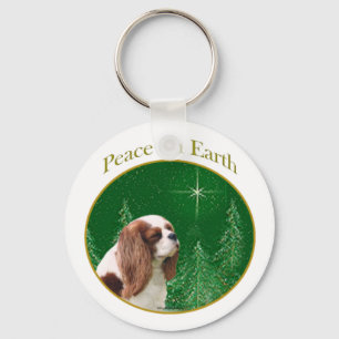 Cavalier Peace on Earth Keychain