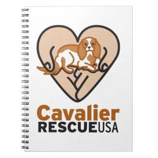Cavalier Rescue USA Logo Notebook