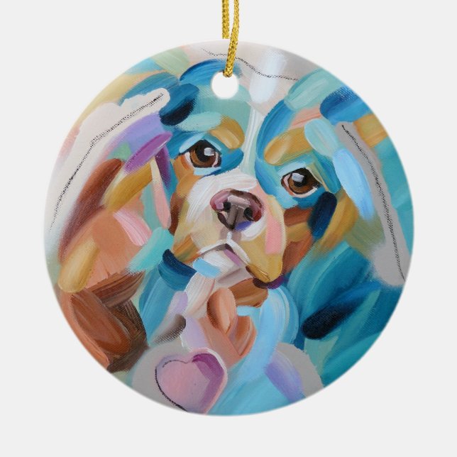 Cavalier roi charles spaniel Noël Ornement (Devant)