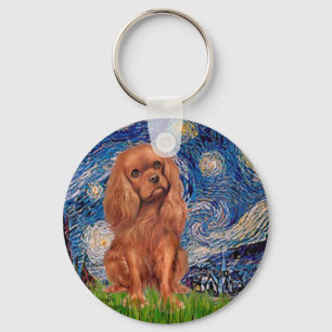 Cavalier (Ruby7) - Starry Night Keychain
