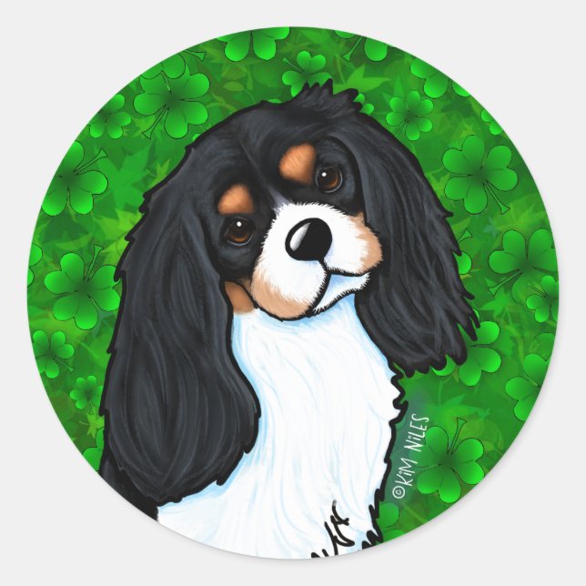 Cavalier Spaniel Classic Round Sticker (Front)