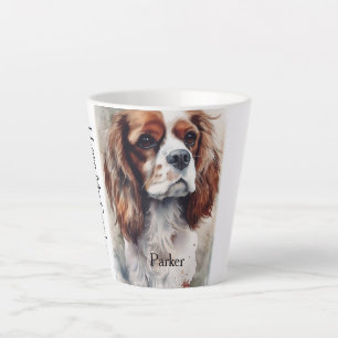 Cavalier Spaniel Moder Watercolor Portrait Cup