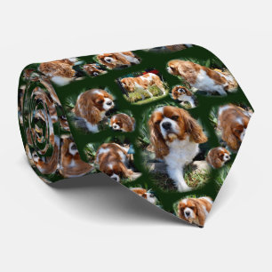 Cavalier Spaniel Photo Collage, Neck Tie